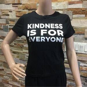 ALICE+OLIVIA T SHIRT black kindness is for everyone